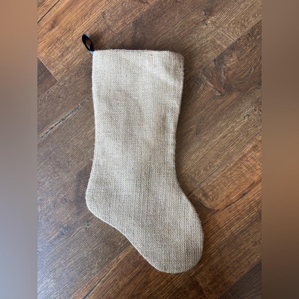 NWOT Burlap Christmas Stocking ✨Multiple Available✨